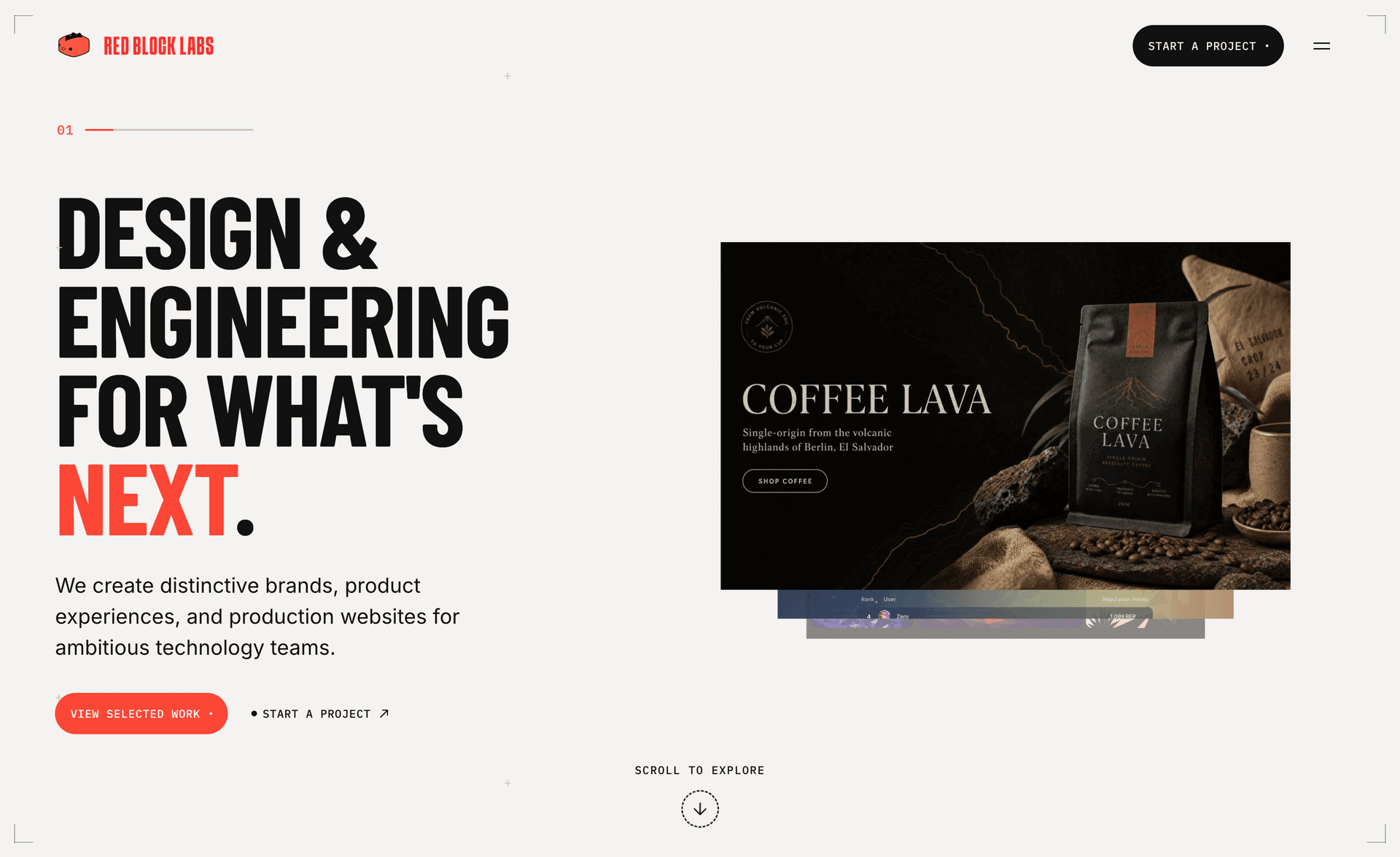 Red Block Labs agency site