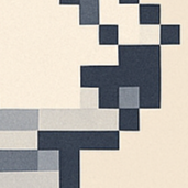 Zoomed-in section of the AI output showing blurred pixel edges and color gradients where there should be hard boundaries