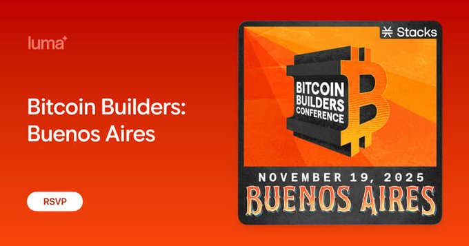 Bitcoin Builders Buenos Aires event cover showing the conference logo and November 19, 2025 date